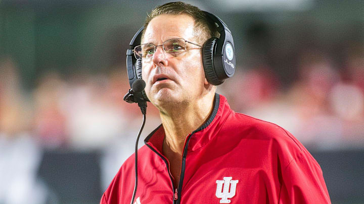 Head Coach Curt Cignetti during the Indiana versus Illinois football game at Memorial Stadium on Saturday, Sept. 20, 2025