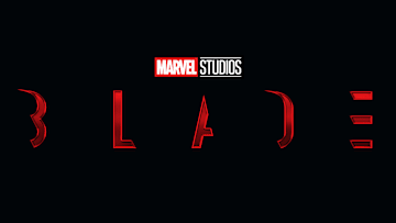 The official logo for Marvel Studios' Blade, starring Mahershala Ali.