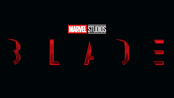 The official logo for Marvel Studios' Blade, starring Mahershala Ali.