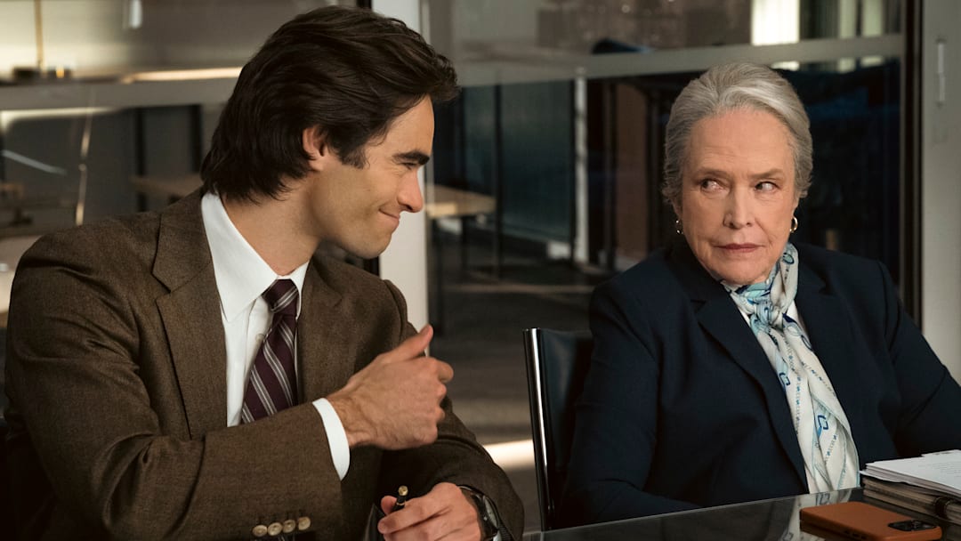 Matlock – Pictured (L-R): Henry Haber as "Hunter Langley" and Kathy Bates as “Madeline Matlock"