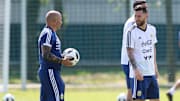 Sampaoli con Messi
