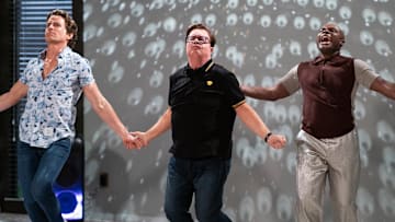 MID-CENTURY MODERN - “The Show Must Go On” - Bunny, Jerry and Arthur decide to make a change in the house, but unexpected guests show up and alter their plans. Meanwhile, Mindy has trouble finding closure. MATT BOMER, NATHAN LANE, NATHAN LEE GRAHAM