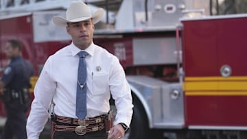 9-1-1 LONE STAR: Rafael Silva in the "Both Sides, Now" season premiere episode of 9-1-1 LONE STAR airing Monday, Sept 23 (8:00-9:02 PM ET/PT) on FOX. © 2024 Fox Media LLC. CR: Kevin Estrada/FOX.CR: Kevin Estrada/FOX.