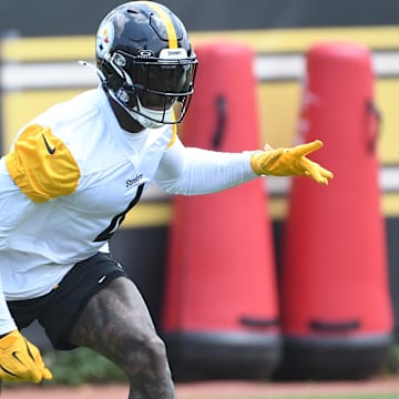Pittsburgh Steelers wide receiver DK Metcalf during minicamp at their South Side facility.