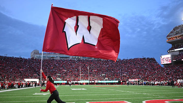 Wisconsin flag bearer. 