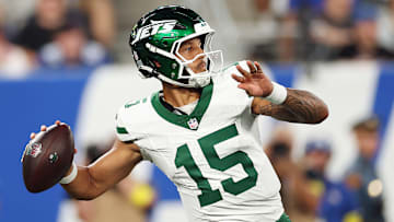 NY Jets quarterback Adrian Martinez