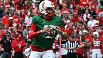 Dylan Raiola at the Nebraska football Spring Game