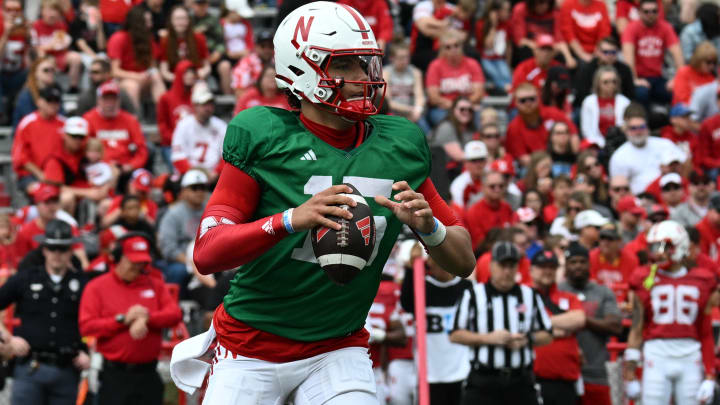 Dylan Raiola at the Nebraska football Spring Game