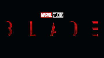 The official logo for Marvel Studios' Blade, starring Mahershala Ali.