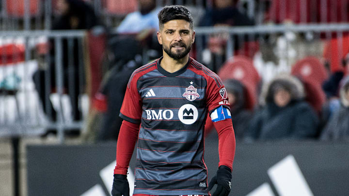 Lorenzo Insigne #24 seen during the MLS game between...