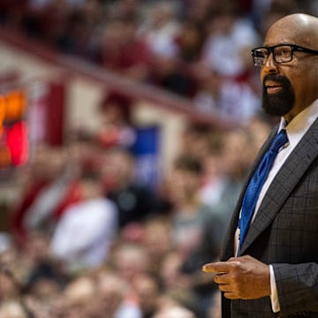 Indiana coach Mike Woodson at Simon Skjodt Assembly Hall.