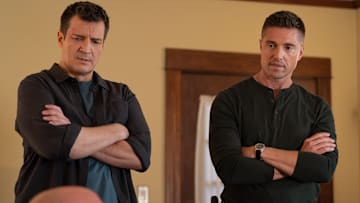 THE ROOKIE - ÒThe MickeyÓ - On CelinaÕs last day as a rookie, John gives her one final test. Meanwhile, Bailey makes a new friend, and Lucy places her faith in Seth for an undercover assignment. TUESDAY, FEB. 18 (9:00-10:00 p.m. EST) on ABC. (Disney/Mike Taing) 
NATHAN FILLION, ERIC WINTER