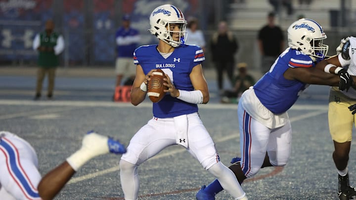 What makes Ryder Lyons so effective is that he's equally good in or at of the pocket, as he displayed Friday in a 63-20 opening game win of the 2024 season in Folsom. Lyons accounted for nearly 300 yards and five more score What makes Ryder Lyons so effective is that he's equally good in or at of the pocket, as he displayed Friday in a 63-20 opening game win of the 2024 season in Folsom. Lyons accounted for nearly 300 yards and five more score