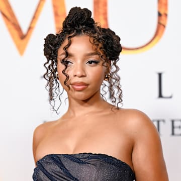 Chloe Bailey at the "Mufasa: The Lion King" premiere in Los Angeles, California in December 2024.