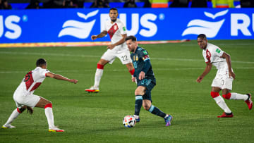 Lionel Messi in action during the FIFA World Cup Qatar 2022...