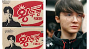 Pictured: Faker on Korean instant ramen boxes.