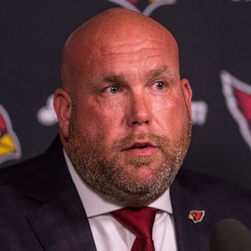 Cardinals General Manager Steve Keim answer questions during a news conference after selecting quarterback Kyler Murray with the first pick of the NFL draft.

Nfl Draft