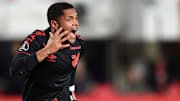 Vitor Roque brille avec l'Athletico Paranaense.