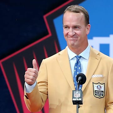 Peyton Manning's enshrinement in the Pro Football Hall of Fame