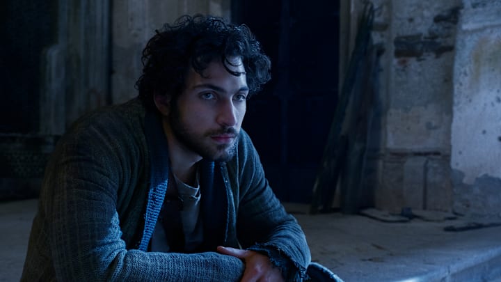 Barney Harris as Mat Cauthon in The Wheel of Time season 1