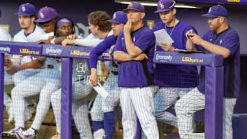 Tigers Head Coach Jay Johnson, LSU Tigers take on Louisianas Ragin Cajuns at Alex Box Stadium in Baton Rouge, LA. Tuesday, March 25, 2025.