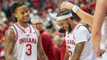 Indiana's Lamar Wilkerson (3) and Tayton Conerway (6)