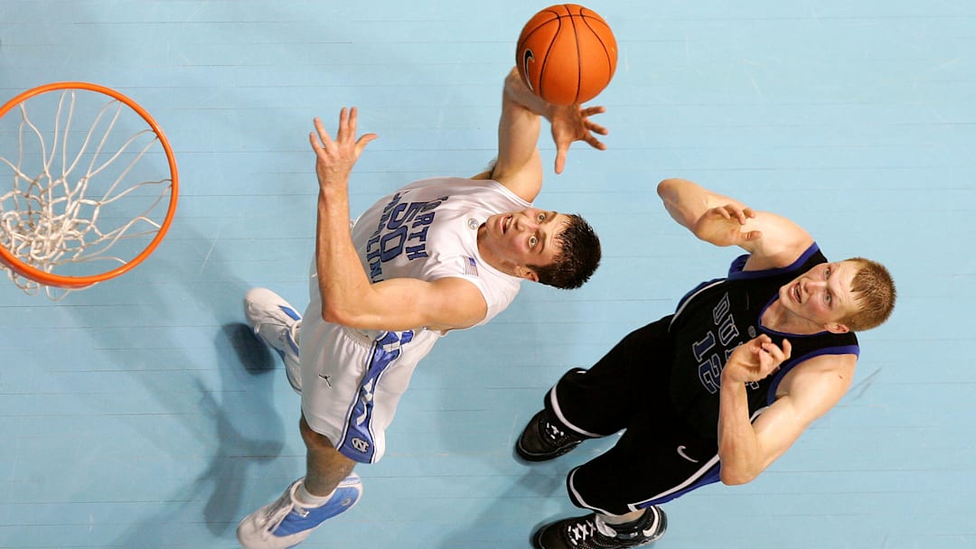 Tyler Hansbrough, Kyle Singler, Duke v North Carolina