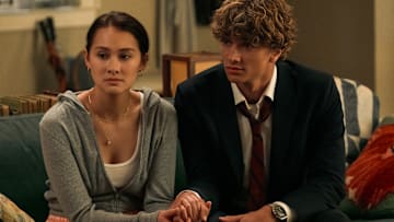 Belly (Lola Tung) and Jeremiah (Gavin Casalegno) in THE SUMMER I TURNED PRETTY 