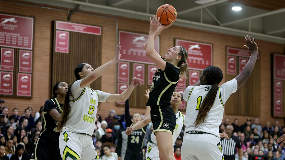 File photo of McKenna Woliczko during first-quarter action of last season's Jan. 6 game against Ontario Christian, the game she tore her ACL and MCL. The nation's No. 6 recruit from the Class of 2026 returned to the court Friday in a nonleague home game with Clovis. File photo of McKenna Woliczko during first-quarter action of last season's Jan. 6 game against Ontario Christian, the game she tore her ACL and MCL. The nation's No. 6 recruit from the Class of 2026 returned to the court Friday in a nonleague home game with Clovis.