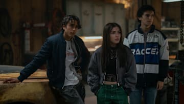 Zac (Michael Cimino), Caitlyn (Melissa Collazo) and Marcel (Nicolas Cantu) in MOTORHEADS Photo Credit: Keri Anderson/Prime Video © Amazon Content Service LLC