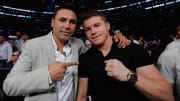 Saúl "Canelo" Álvarez y Óscar de la Hoya cuando tenían una buena relación 