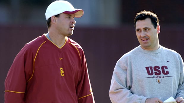 USC Coaches Lane Kiffin and Steve Sarkisian