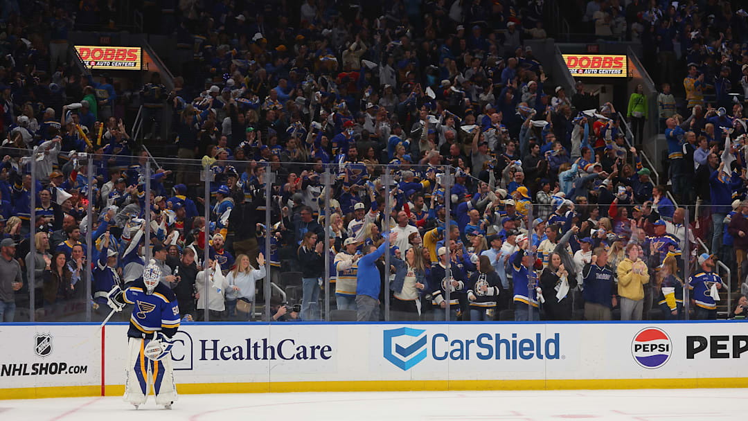 Enterprise Center full of energy during the Blues home playoff games