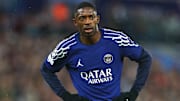 Ousmane Dembélé n'était pas satisfait au coup de sifflet final.