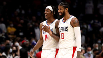 Los Angeles Clippers wings Paul George and Terance Mann.