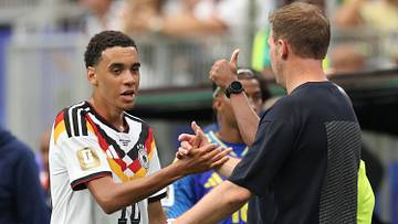 Julian Nagelsmann wechselte Jamal Musiala in der 64. Minute aus Julian Nagelsmann wechselte Jamal Musiala in der 64. Minute aus