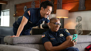 9-1-1 - ÒMasksÓ - The 118 is once again working on the spookiest night of the year and missing out on all the tricks and treats. Meanwhile, BuckÕs Halloween decorations become a little scarier than he had hoped. THURSDAY, OCT. 24 (8:00-9:00 p.m. EDT) on ABC. 
KENNETH CHOI, AISHA HINDS