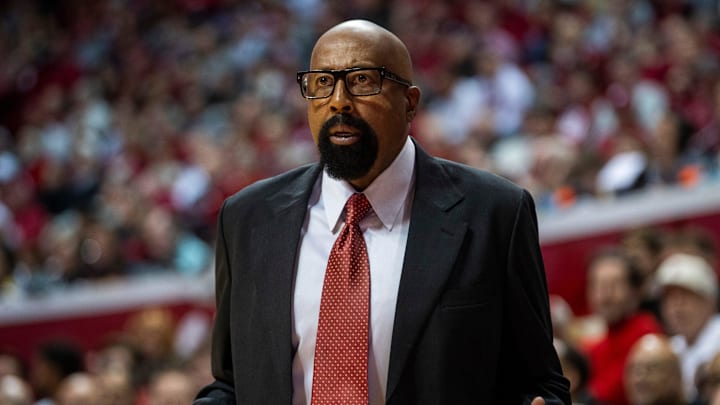 Indiana Head Coach Mike Woodson during the Indiana versus University of Southern California men's basketball game at Simon Skjodt Assembly Hall on Wednesday, Jan. 8, 2025. Indiana Head Coach Mike Woodson during the Indiana versus University of Southern California men's basketball game at Simon Skjodt Assembly Hall on Wednesday, Jan. 8, 2025.