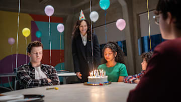 Fionn Laird as Nicky Wilholm; Mary-Louise Parker as Ms. Sigsby; Simone Miller as Kalisha; Viggo Hanvelt as Avery; Arlen So as George in The Institute