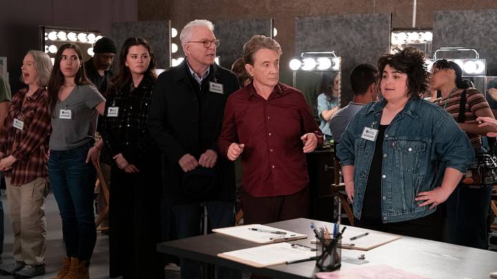 ONLY MURDERS IN THE BUILDING - “Escape From Planet Klongo” - Seeking a critical clue, Charles, Oliver & Mabel must infiltrate a film set to get the real "background" on why Sazz was killed. SELENA GOMEZ, STEVE MARTIN, MARTIN SHORT