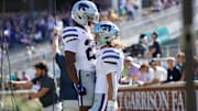 Kansas State Wildcats quarterback Avery Johnson