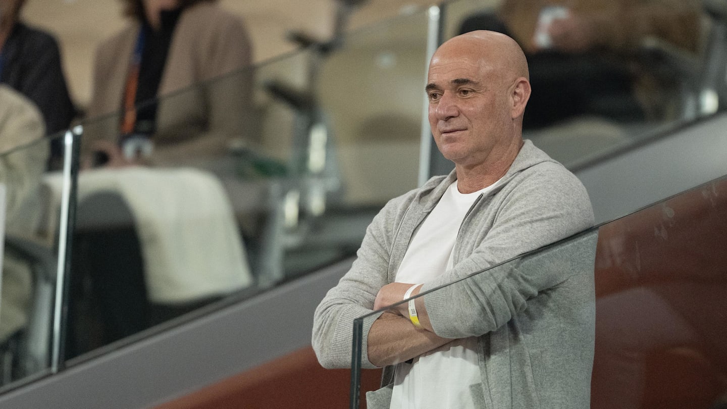 Andre Agassi Returns French Open to Present Trophy, Praised for Commentary