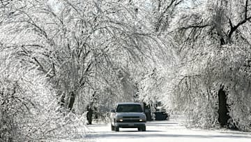 A winter storm battered the Kansas City area Tuesday with temperatures falling below 0 degrees Fahrenheit.