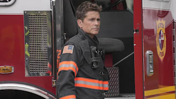 9-1-1 LONE STAR: Rob Lowe in the "Both Sides, Now" season premiere episode of 9-1-1 LONE STAR airing Monday, Sept 23 (8:00-9:02 PM ET/PT) on FOX. © 2024 Fox Media LLC. CR: Kevin Estrada/FOX.CR: Kevin Estrada/FOX.