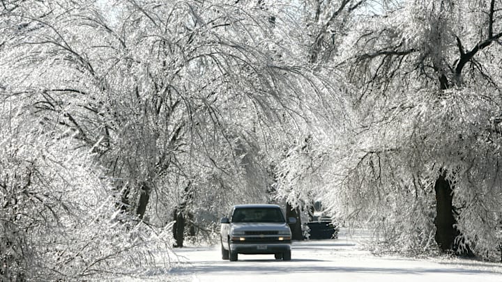 A winter storm battered the Kansas City area Tuesday with temperatures falling below 0 degrees Fahrenheit.