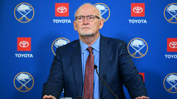 Buffalo Sabres bench boss Lindy Ruff leads the list of NHL coaches on the hot seat.