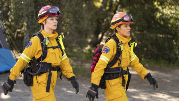 STATION 19 - ÒAshes, AshesÓ - The 118 and Tommy are presented with the Medal of Valor for their work on the cruise ship rescue. Meanwhile, Hen and Karen encounter an unforeseen hurdle in their foster care journey, while EddieÕs emotional affair develops further. THURSDAY, MAY 23 (8:00-9:00 p.m. EDT) on ABC. (Disney/Eric McCandless) 
DANIELLE SAVRE, JAINA LEE ORTIZ