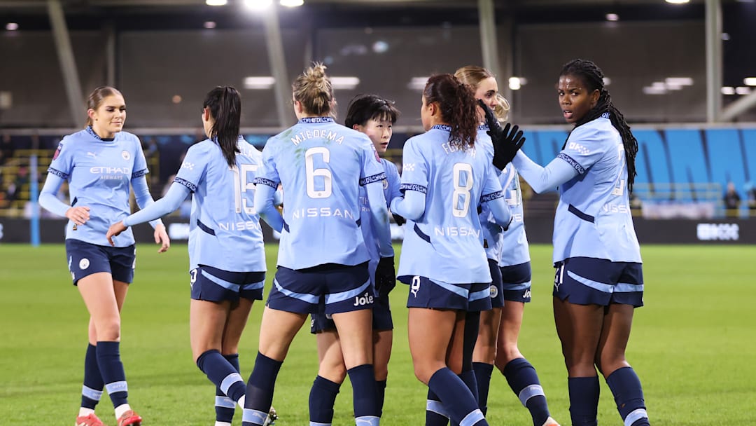 Manchester City are in Adobe Women's FA Cup action this weekend