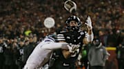 Iowa State Cyclones wide receiver Jayden Higgins (9).