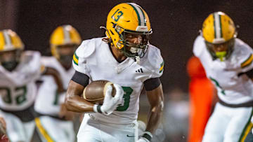 Bulldogs Braylon Calais 13 as the Opelousas High Tigers take on the Cecilia Bulldogs. Friday, Oct. 25, 2024.